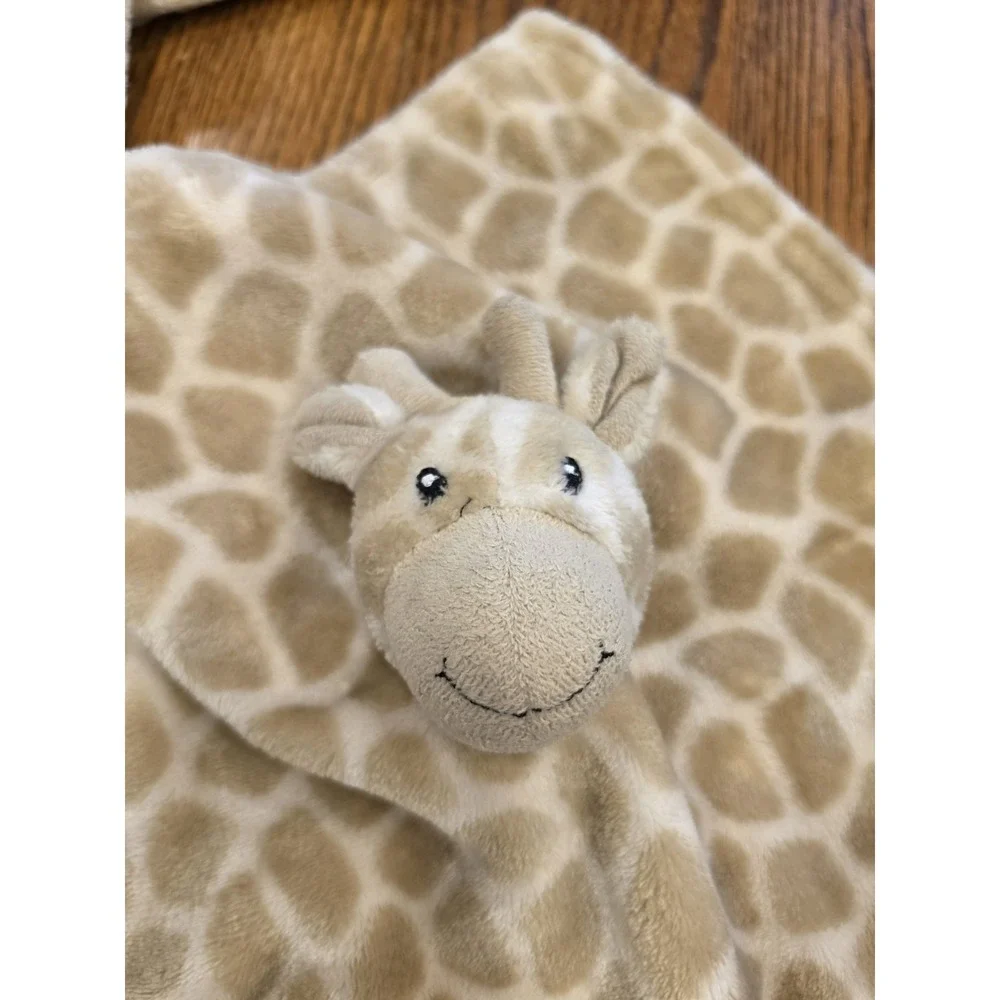 HB Hudson Giraffe Plush Lovey Baby Security Blanket Tan Cream
